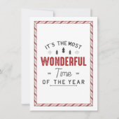 Die wunderbarste Zeit Einladung (Vorderseite)