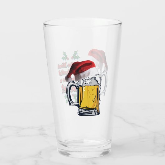 Die wunderbarste Zeit für ein Bier Glas (Rückseite)