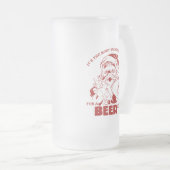 Die wunderbarste Zeit für ein Bier Mattglas Bierglas (VorderseiteRechts)