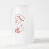 Die wunderbarste Zeit für ein Bier Mattglas Bierglas (Vorderseite Links)