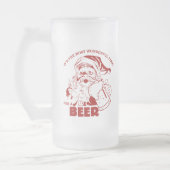 Die wunderbarste Zeit für ein Bier Mattglas Bierglas (Links)