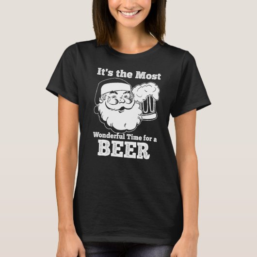 Die wunderbarste Zeit, in der der Weihnachtsmann C T-Shirt (Vorderseite)
