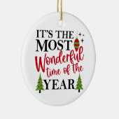 Die wunderbarste Zeit Keramik Ornament (Rechts)