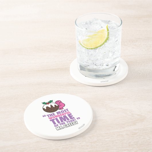 Die wunderbarste Zeit Sandstein Untersetzer (Seite)