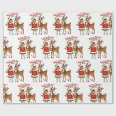 Die wunderbarste Zeit Vintage-Weihnachten Geschenkpapier (Flach)