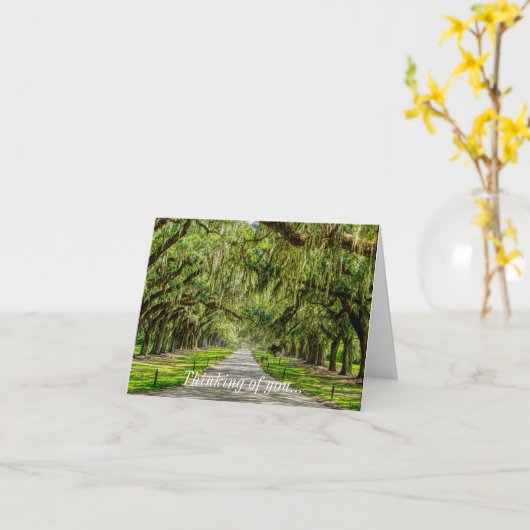 Die wunderschöne Allee, an der Sie denken Karte (Gelbe Blume)