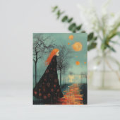 Die wunderschöne Dame mit dem roten Haar und viele Postkarte (Stehend Vorderseite)