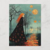 Die wunderschöne Dame mit dem roten Haar und viele Postkarte (Vorderseite)