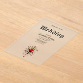 Die wunderschöne Kunst der gotischen Eleganz. Acryleinladungen (Ablage )