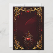 Die wunderschöne Kunst der gotischen Eleganz. Einladung (Rückseite)