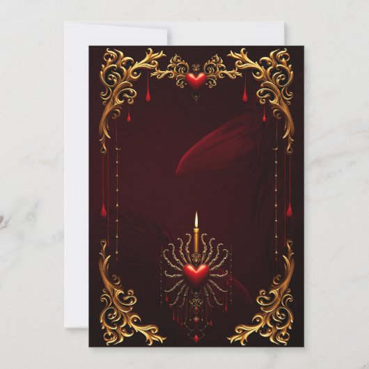 Die wunderschöne Kunst der gotischen Eleganz. Einladung (Rückseite)