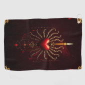 Die wunderschöne Kunst der gotischen Eleganz. Golfhandtuch (Horizontal)