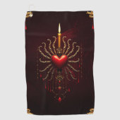 Die wunderschöne Kunst der gotischen Eleganz. Golfhandtuch (Vorderseite)