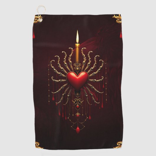 Die wunderschöne Kunst der gotischen Eleganz. Golfhandtuch (Vorderseite)