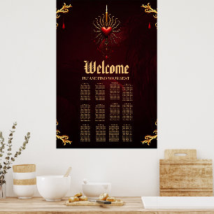 Die wunderschöne Kunst der gotischen Eleganz. Poster