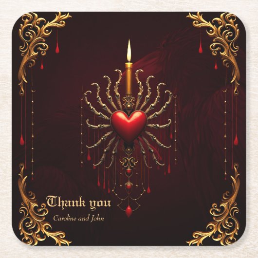 Die wunderschöne Kunst der gotischen Eleganz. Rechteckiger Pappuntersetzer (Vorderseite)