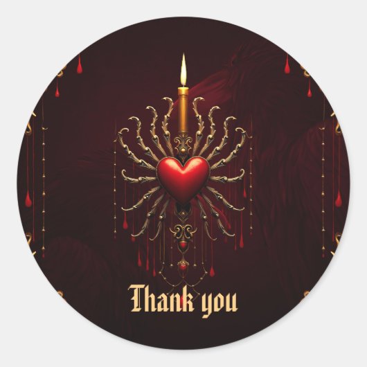 Die wunderschöne Kunst der gotischen Eleganz. Runder Aufkleber (Vorderseite)