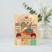 Die wunderschöne marokkanische Wüstenlandschaft Postkarte (Stehend Vorderseite)