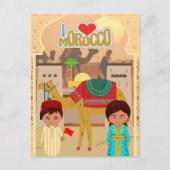 Die wunderschöne marokkanische Wüstenlandschaft Postkarte (Vorderseite)