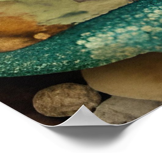 Die wunderschöne Meerjungfrau-Collage Poster (Ecke)