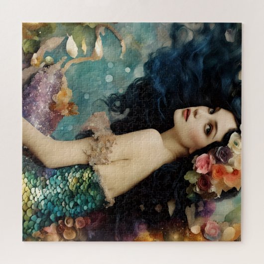 Die wunderschöne Meerjungfrau-Collage Puzzle (Horizontal)