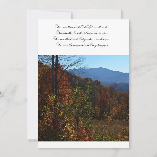 Die wunderschönen blauen Ridge-Berge im Herbst (Vorderseite)