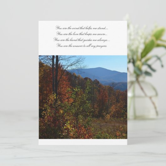 Die wunderschönen blauen Ridge-Berge im Herbst (Stehend Vorderseite)