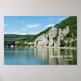Die wunderschönen Felsen. Bulgarien Poster