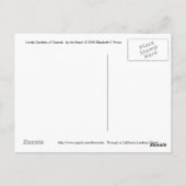 Die wunderschönen Gärten von Oxnard am Strand.. Postkarte (Rückseite)