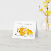Die wünschencorgi-Karte Karte (Gelbe Blume)