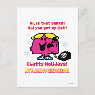Die Wunschliste von Little Miss Chatterbox zu Weih Feiertagspostkarte
