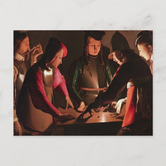 Die Würfel Postkarte (Vorderseite)