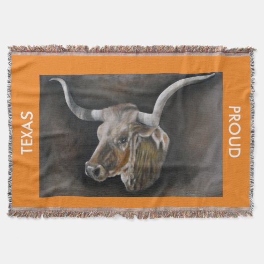 Die Wurfs-Decke 2 Texas Longhorn Decke (Vorderseite)