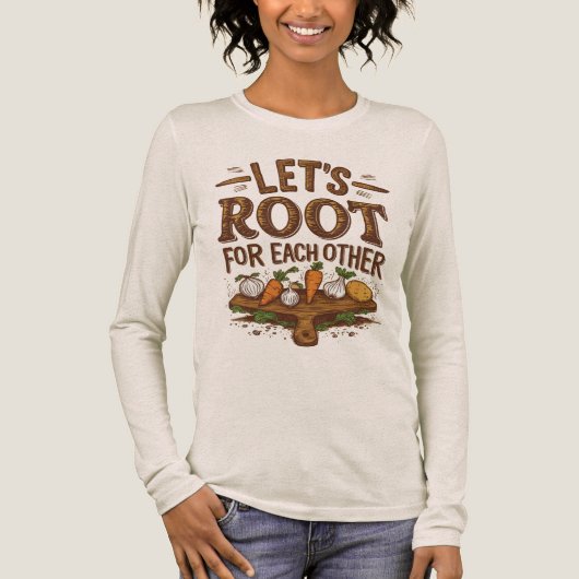 Die Wurzel des lassend für einander Tri-Blend Shirt (Vorderseite)