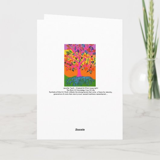 Die Wurzel des Wissens-Baums des Lebens - Karte (Rückseite)
