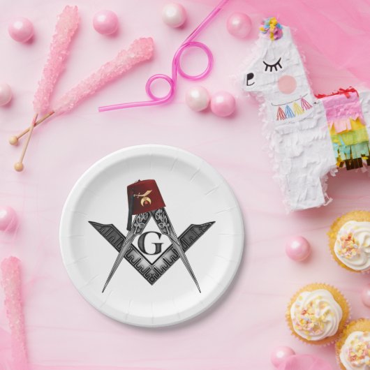 Die Wurzeln der Shriners Pappteller (Party)