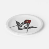 Die Wurzeln der Shriners Pappteller (Schrägansicht)