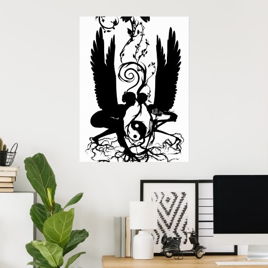 Die Wurzeln von Karma Print Poster (Heimbüro)