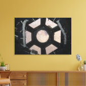 Die Wüste der Sahara, die durch die Fenster sichtb Leinwanddruck (Insitu (Wohnzimmer))