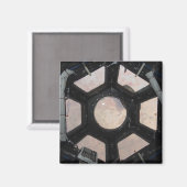 Die Wüste der Sahara, die durch die Fenster sichtb Magnet (Vorderseite/Rückseite)