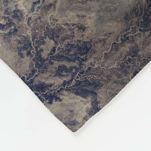 Die Wüste der Sahara in Algerien, Nordafrika. Fleecedecke (Ecke)