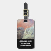 Die Wüste der Sahara in Algerien, Nordafrika. Gepäckanhänger (Vorderseite vertikal)