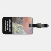 Die Wüste der Sahara in Algerien, Nordafrika. Gepäckanhänger (Rückseite horizontal)