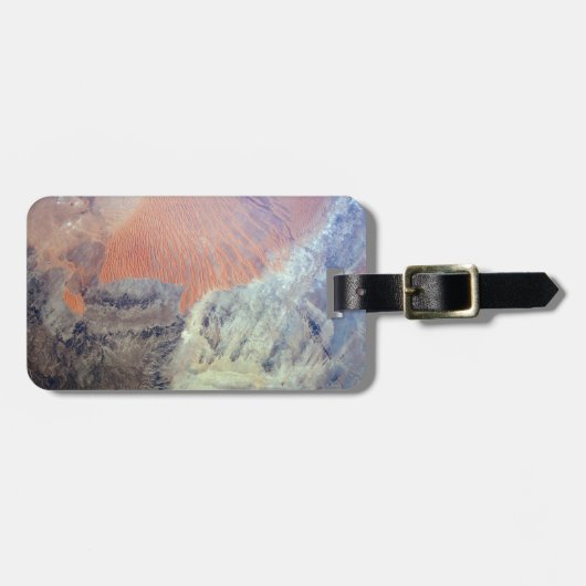 Die Wüste der Sahara in Algerien, Nordafrika. Gepäckanhänger (Vorderseite horizontal)