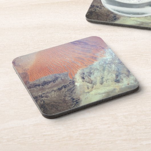 Die Wüste der Sahara in Algerien, Nordafrika. Getränkeuntersetzer (Linke Seite)