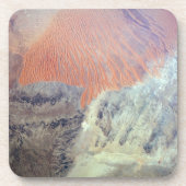 Die Wüste der Sahara in Algerien, Nordafrika. Getränkeuntersetzer (Vorderseite)