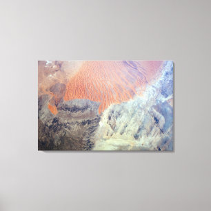 Die Wüste der Sahara in Algerien, Nordafrika. Leinwanddruck