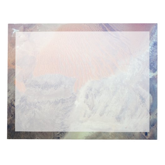 Die Wüste der Sahara in Algerien, Nordafrika. Notizblock (Vorderseite)