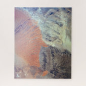 Die Wüste der Sahara in Algerien, Nordafrika. Puzzle (Vertikal)