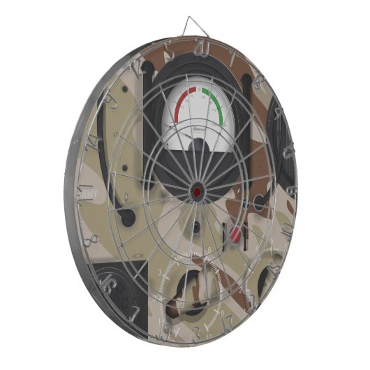 Die Wüste des Army Radio tarnt sich. Dartscheibe (Vorderseite Links)